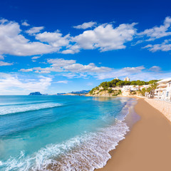 Moraira playa El Portet beach turquoise water in Alicante