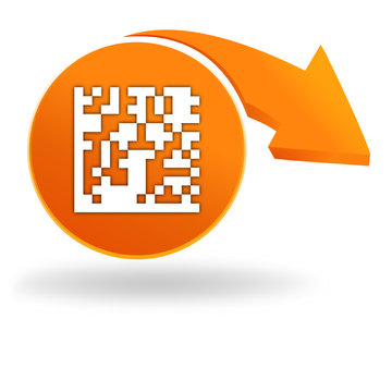 flash code sur bouton orange