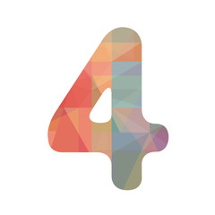 Colorful number four