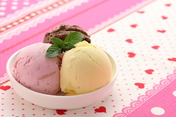 アイスクリームのデザート