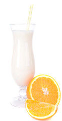 Milk shake isolated on white