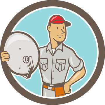 Cable TV Installer Guy Standing