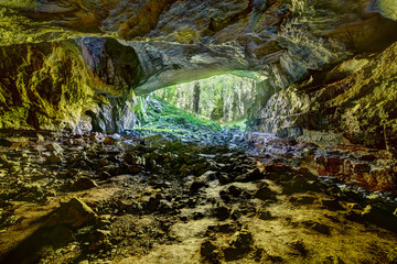 View from the inside of Coiba Mare cave