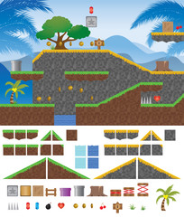 Platform Game Tropical