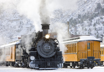 Fototapeta premium Durango i Silverton Narrow Gauge Railroad, Kolorado, USA
