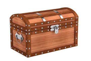 realistic 3d render of chest