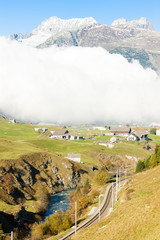Fototapeta na wymiar Alps landscape near Andermatt, canton Graubunden, Switzerland