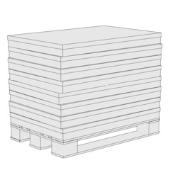 cartoon image of warehouse material