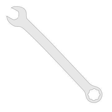cartoon image of wrench tool