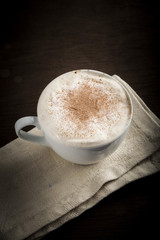 Cappuccino cup of coffee