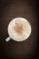Cappuccino cup of coffee