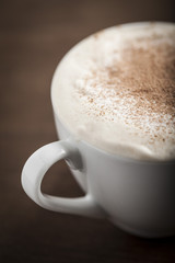 Cappuccino cup of coffee