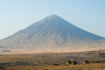 Ol Doinyo Lengai, an active volcano in Tanzania.