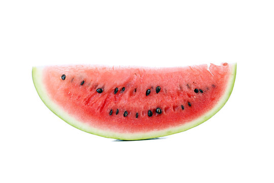 Half of watermelon slice.