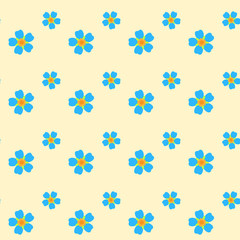 forget-me-not seamless pattern