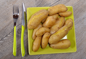 Potatoes in a plate