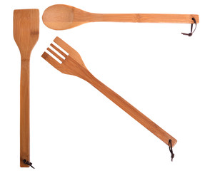 assortment of wooden cuiellere