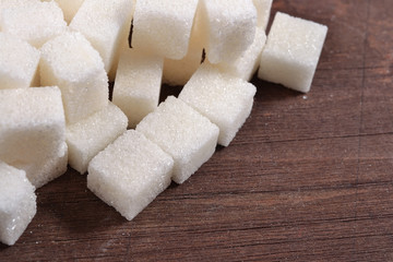 Heap of refined sugar