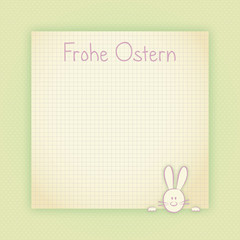 vintage notiz frohe ostern