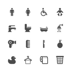 Bathroom icons