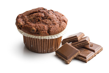 chocolate muffin with chocolate