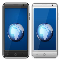 smartphone world globe