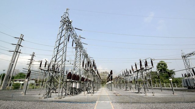 Power station for making electric energy
