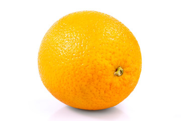 Orange on white background