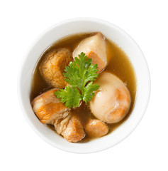 Sweet pot stewed streaky pork and egg with five spices