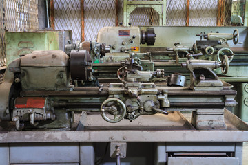 Old lathe machine