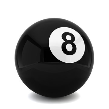 Billiard eight ball