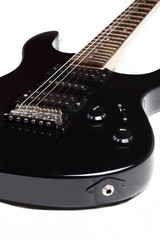 Fototapeta na wymiar Electric Guitar in details isolated