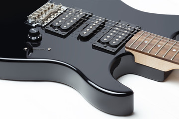 Fototapeta na wymiar Electric Guitar in detail isolated