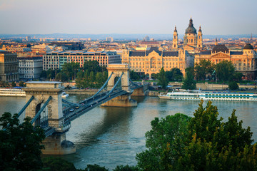Fototapeta na wymiar Sunset in Budapest