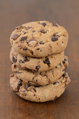 shortbread cookies with chocolate chips
