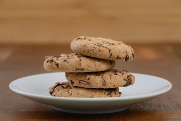 shortbread cookies with chocolate chips