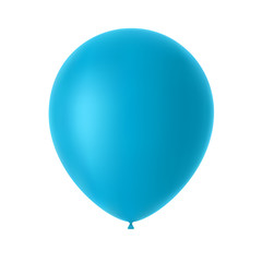 Balloon isolated on white.