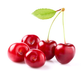 Fresh sweet cherry