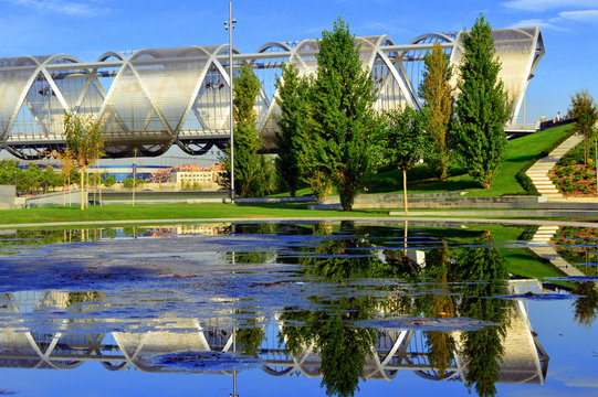 Puente de Perrault en Madrid R&iacute;o