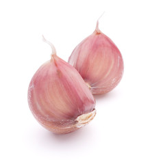 Garlic clove isolated on white background cutout