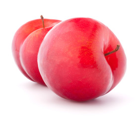 Sweet plum isolated on white background cutout