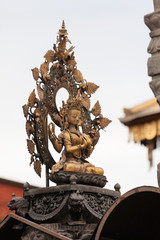 Fototapeta na wymiar Buddha statue in Kathmandu city, Nepal