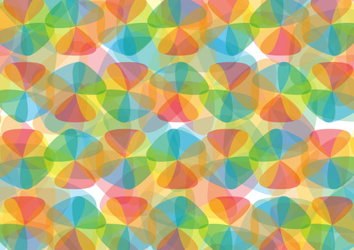 Retro pattern of geometric shapes. Colorful mosaic banner. © crisagperez