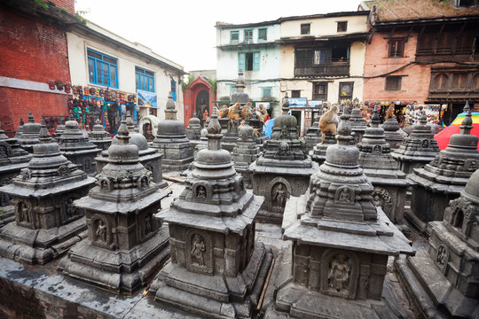 Swayambunath temple in Kathmandu, Nepal