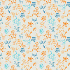 Seamless floral background - 62310551
