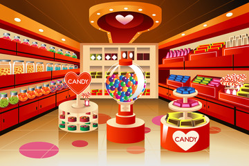 Grocery store: candy section