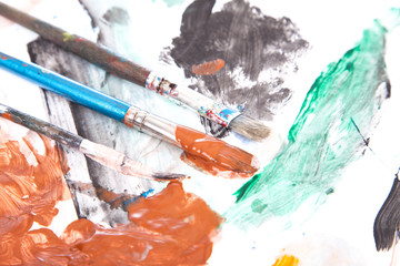 exhausted paintbrush