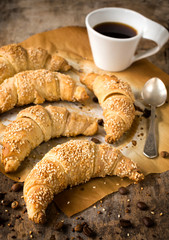 Croissants and coffee