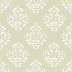 Fototapete vector seamless backdrop. damask pattern. flower wallpaper © miluwa