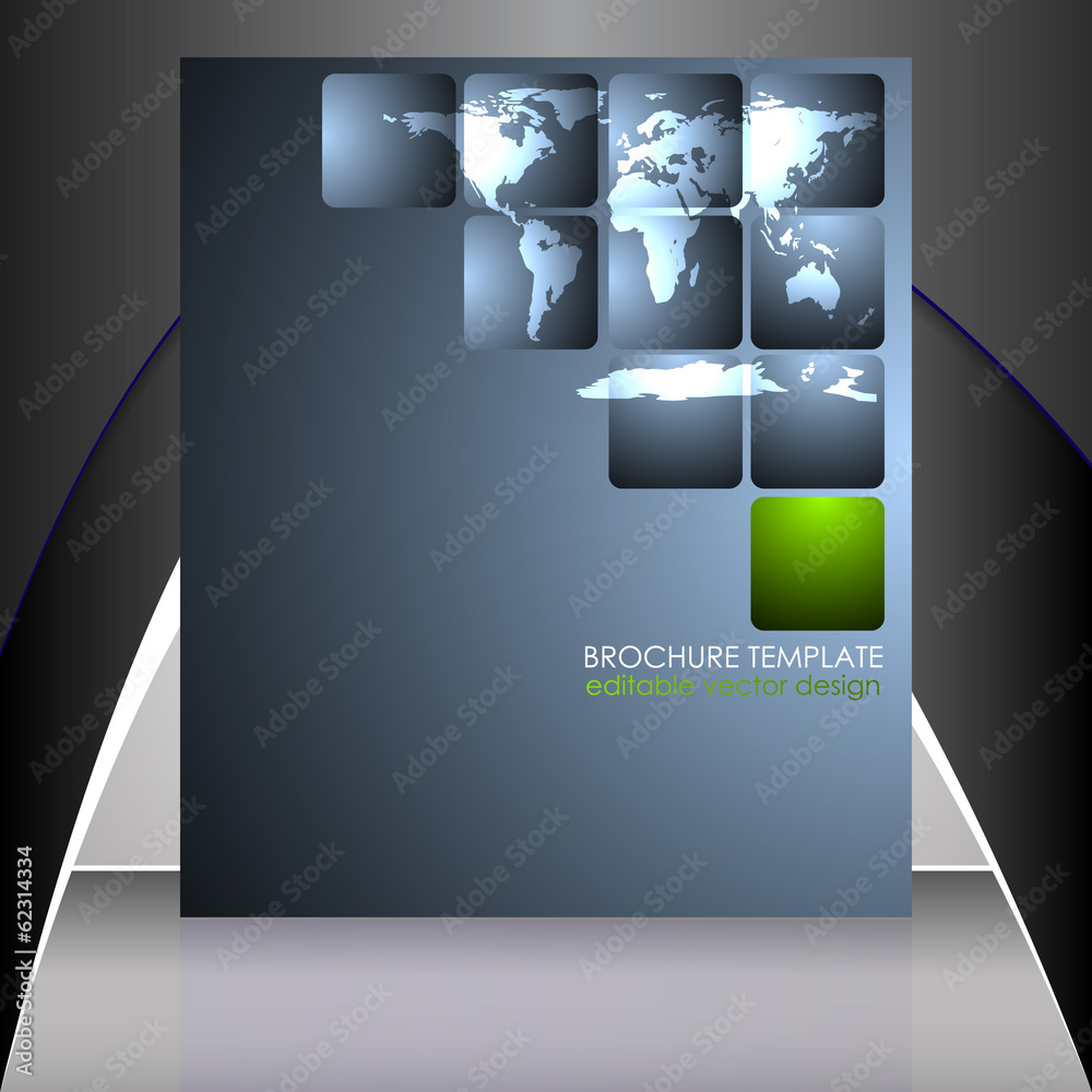 Poster abstract background for brochure with mapping element
